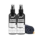 Screen Cleaner Spray Kit (2X) - TV Screen Cleaner Spray and Microfiber Cleaning Cloth, Computer Screen Cleaner for LCD LED OLED TV, Car, Smartphone, iPad, Laptop, iPhone, MacBook (2 Pack)