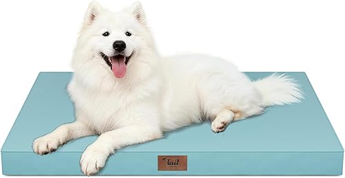 Miniatura 15 de Cama Ortopédica para Perros de Exterior para Perros Medianos y Gatos, Tapete Plano Impermeable para Mascotas con Espuma de Caja de Huevos y Funda