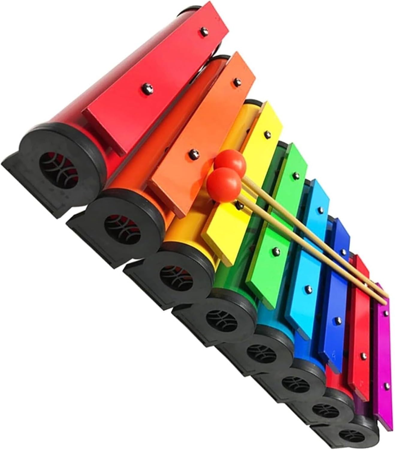 Glockenspiel, Aluminum Plate Eight Tone Xylophone, Percussion Instrument With Drumsticks
