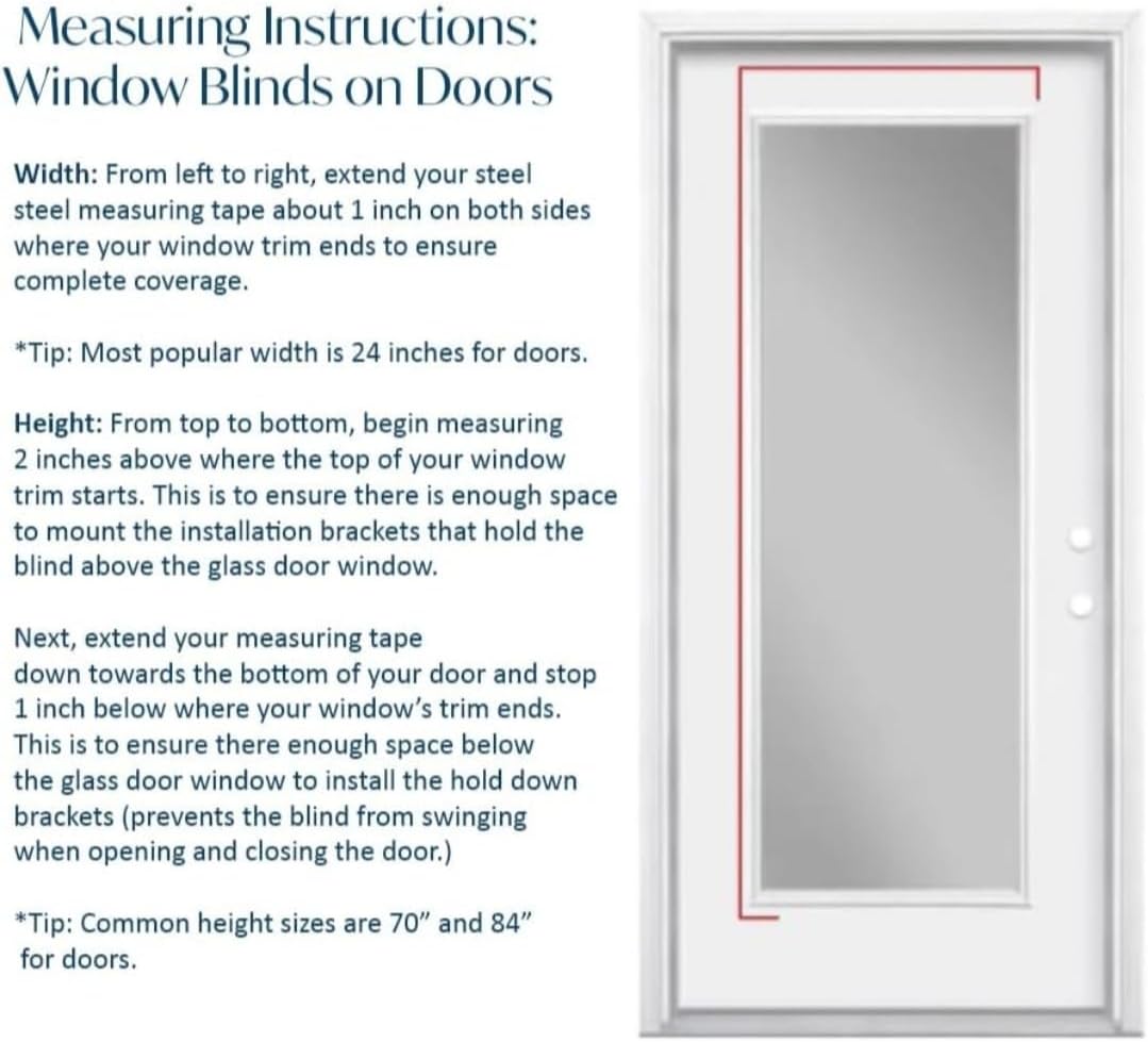 Blinds House Solution, Custom Made 2 Inch Faux Wood Cordless Horizontal Window Blinds for Doors, Ghost White/Snow White, Outside Mount, (23" W x 84" L) 3 61WTr4b nVL. AC SL1500