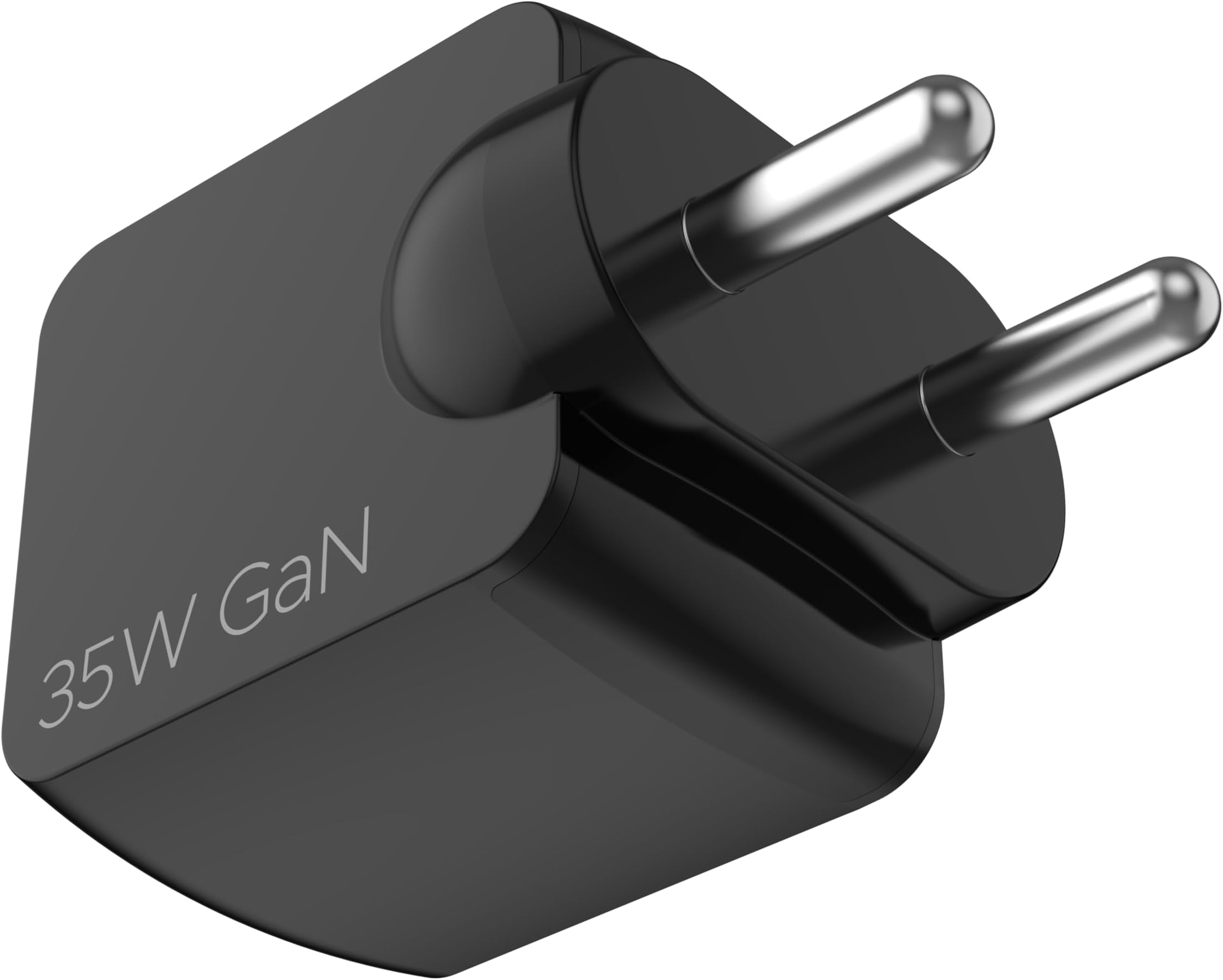 boAt 35W Gan Wall USB Type C Charger W/Gan Chip Tech, Fast Charging W/PD,PPS & QC 3.0, Compatible with W/iPhone 16/15/14/13, Samsung S23/S24, Vivo, Oppo, Oneplus & Smart IC Protection(Sleek Black)
