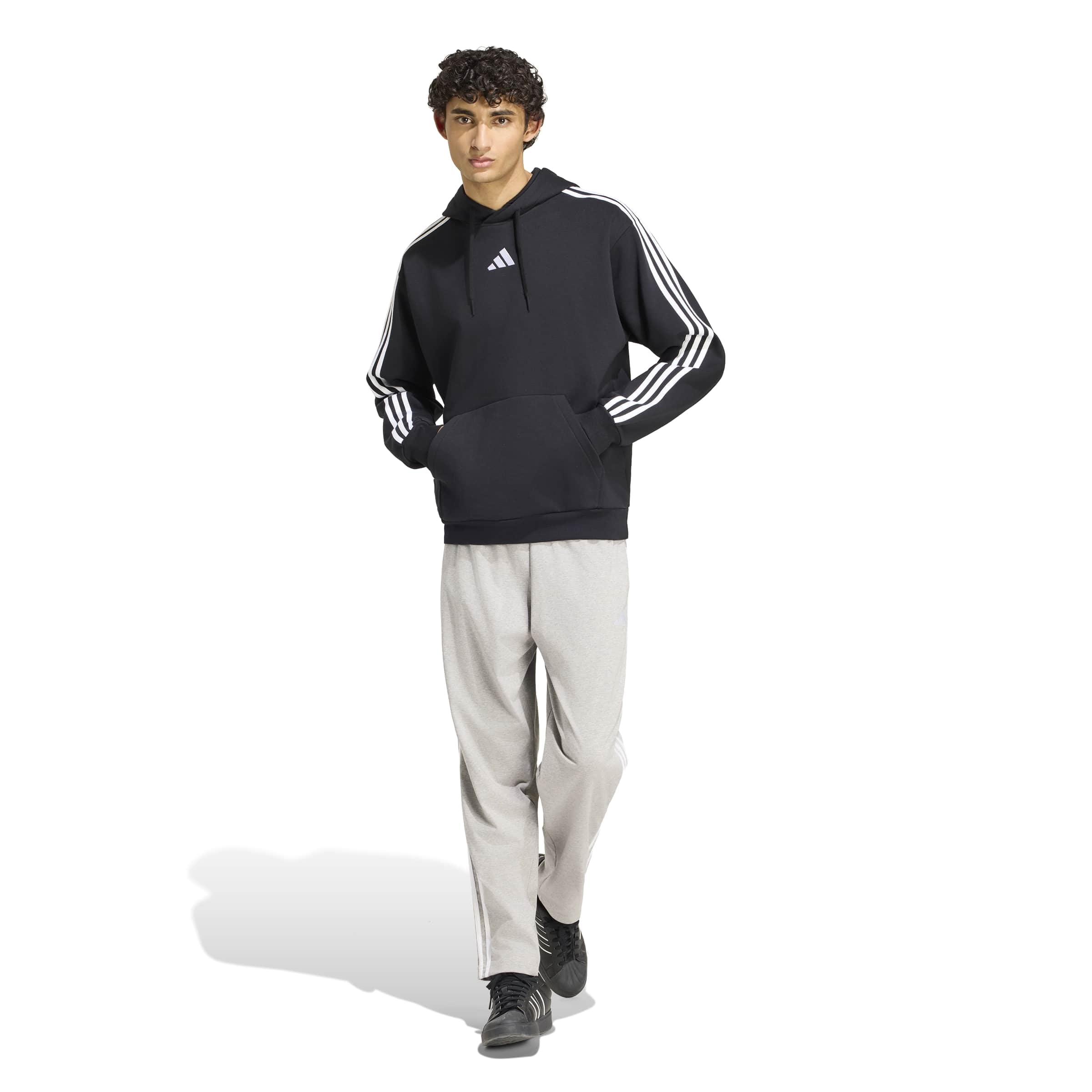 Adidas Herren Essentials 3-Stripes Fleece Hoodie Kapuzenpullover (1er Pack)