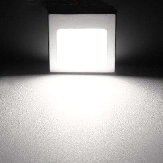4'lü Paket Süper Beyaz COB 48-SMD LED Panel Tavan Lambası Otomatik Araba İç Mekan Okuma Tavan Tavan Alüminyum Muhafaza İç Mekan Tavan Lambası BA9S Adaptörü, T10 Adaptörü, Festoon Adaptörü (12V)
