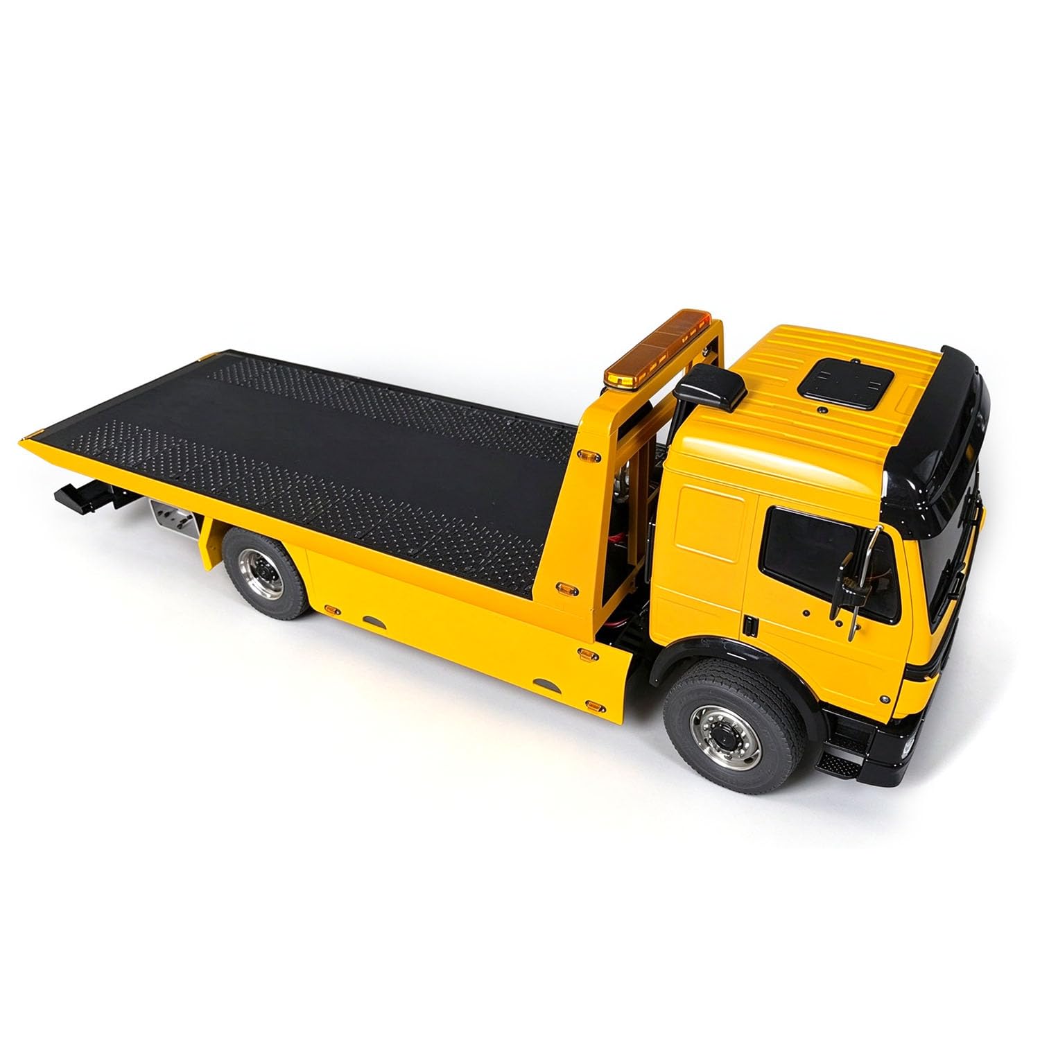 TOUCAN RC HOBBY Carrello di traino idraulico piatto 1/14 4x4 RC in metallo Rollback Wrecker 3348 con verricello a 3 marce, luce e suono
