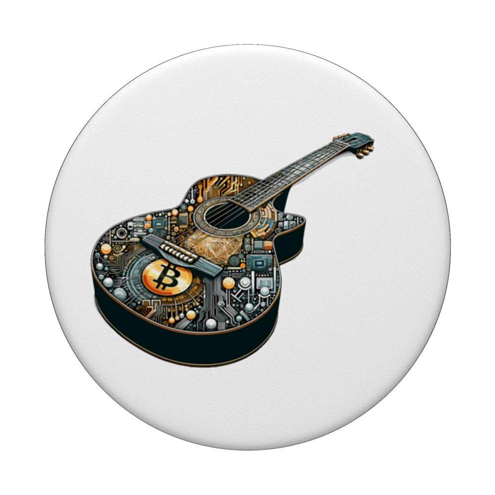 Amazon.com: Acoustic Guitar Player Musician Crypto Currency Bitcoin Band  PopSockets Standard PopGrip : Cell Phones & Accessories