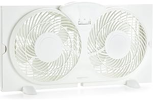 Double Fan Window Fan with Expandable Side Panel
