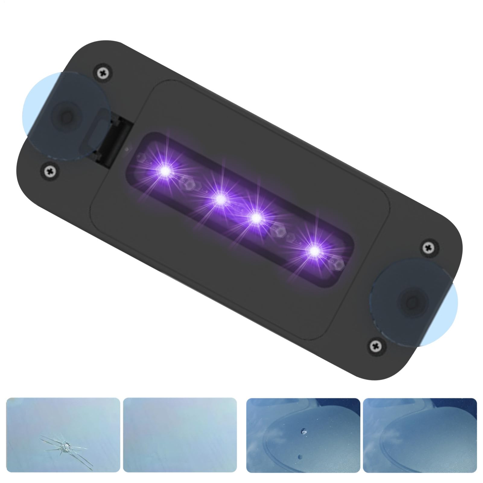 Luce per indurimento del vetro, luce UV per riparazione parabrezza, luce UV per polimerizzazione portatile | Riparazione della resina dello schermo 'auto, lampada di riparazione anteriore per auto