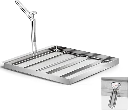 AF45 Commercial Deep Fryer Filter Strainer, 13.75" x 13.75", 304 Stainless Steel, Capture Grease & Debris Above 550 Microns, Extend Oil Life by 40%, Ideal for Commercial Kitchens & Restaurants