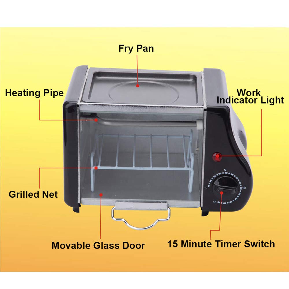 Electric Oven Mini,Mini Oven with Hob and Grill,Table Top Cooker with