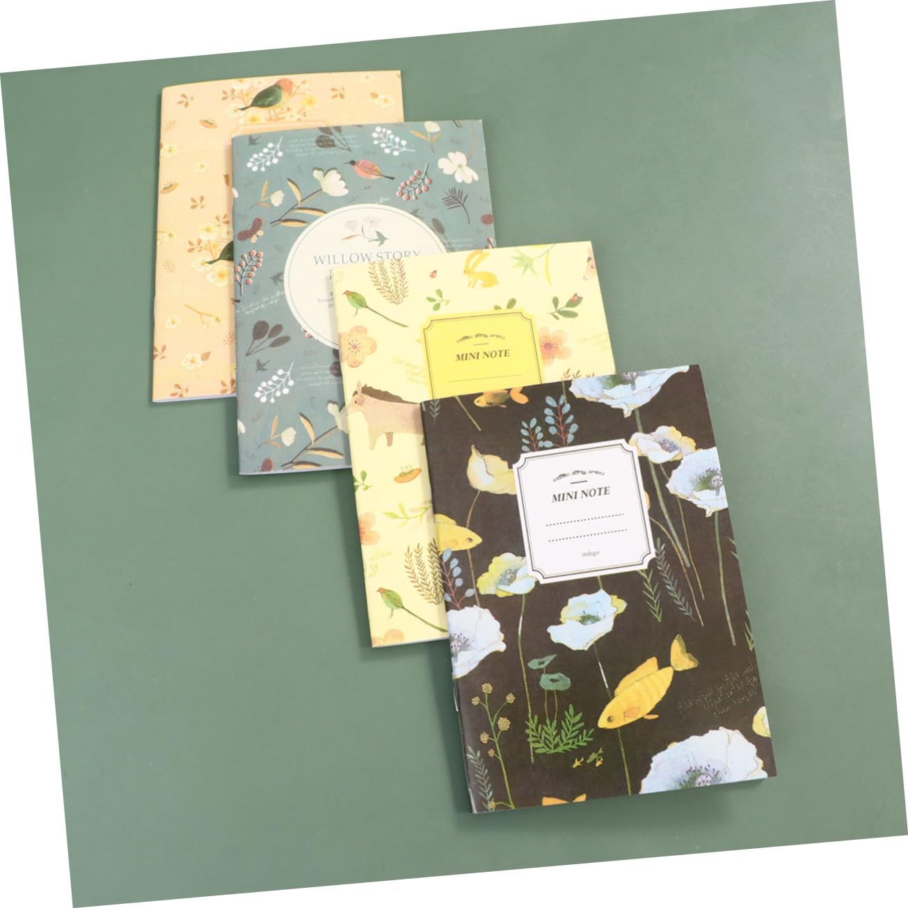 Gadpiparty Mini Libretas Naturales Páginas Cuadernos Para De Notas Oficina Y Escuela Mixtos 50 Piezas*2
