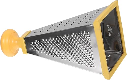 Miniatura 1 de Caja Rallador 9 Pulgadas Torre Diseño Multiusos Verduras Frutas Cortador Fácil Limpiar Amarillo Rallador De Verduras