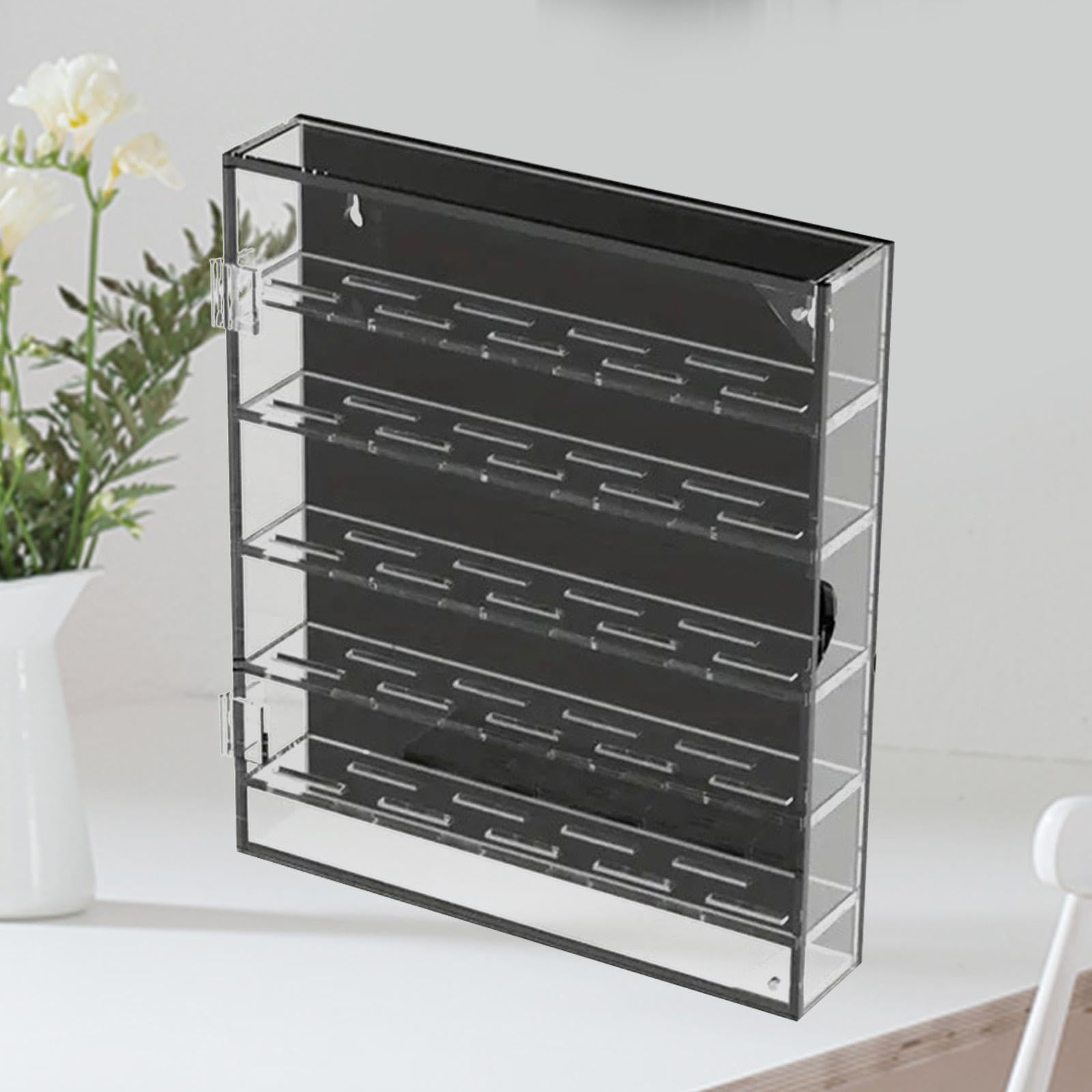 predolo Espositore per Monete da, espositore da Parete Shadow Box, Porta fiches da, Spilla, Oggetti da Collezione per Soggiorno, Nero