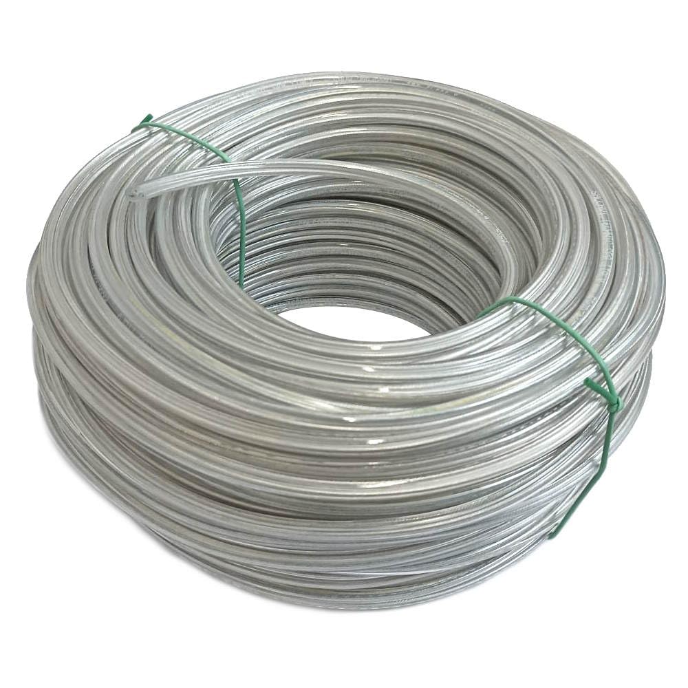 Xenterio Lampenleitung (Leuchtenkabel), transparent, flexibel, 3x0,75mm², Kabellänge 50 Meter