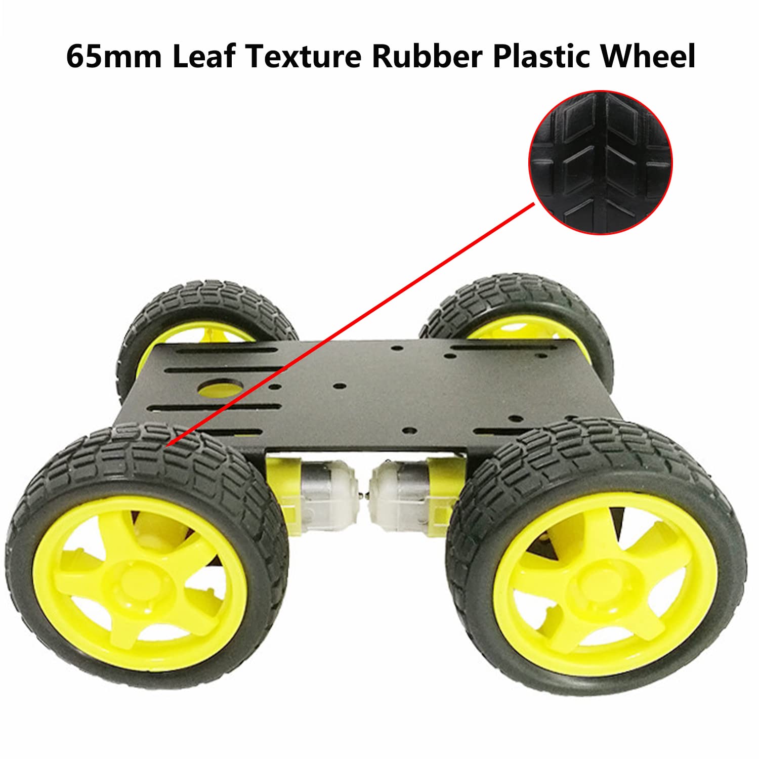 Snapklik.com : Professional 4WD Robot Smart Car Chassis Kit C101