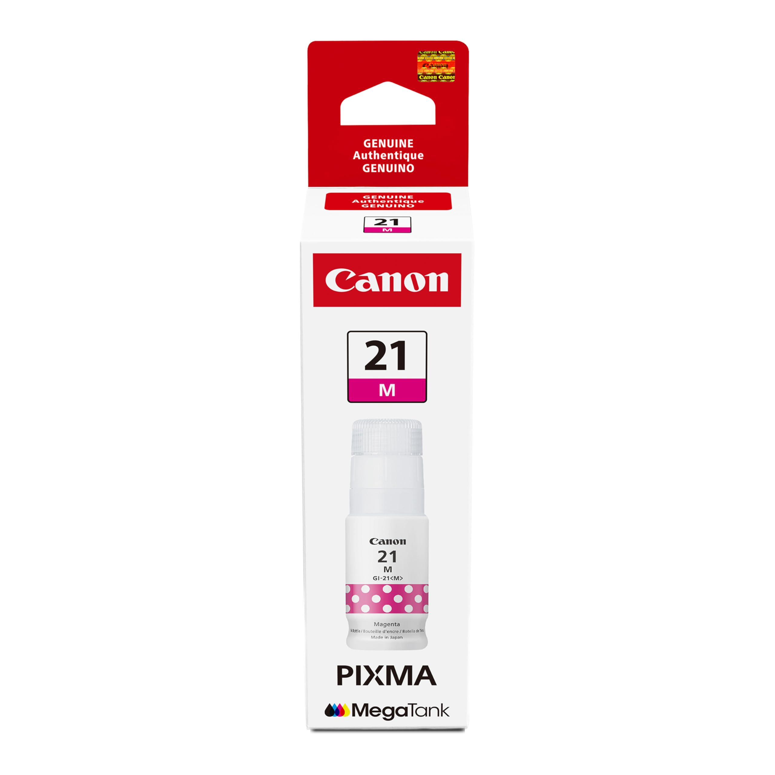 Amazon.com: Canon GI-21 Genuine Magenta Ink Bottle, Compatible