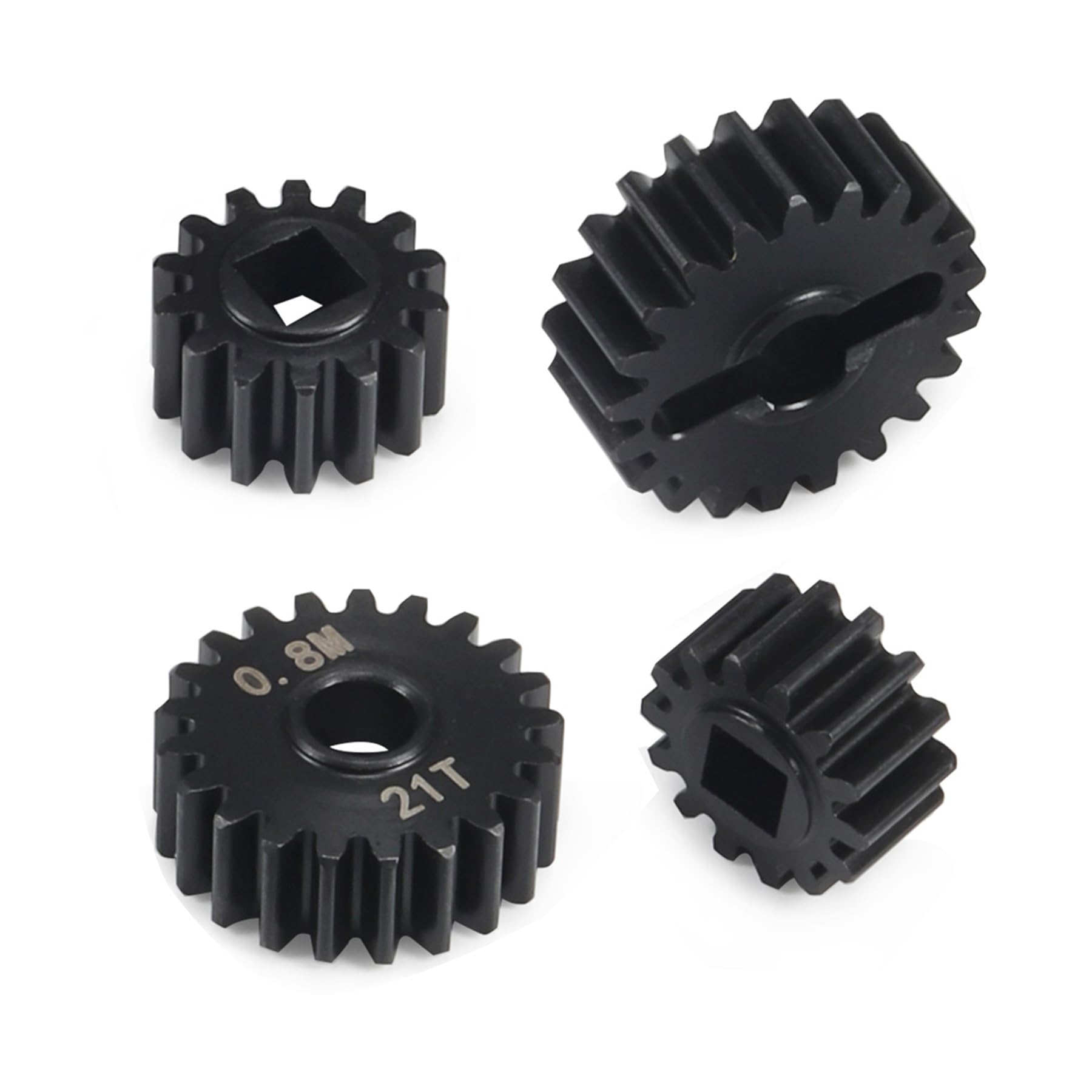 AMK Steel 14T-21T Capra Portal Gears, 27% UTB10 Overdrive Metal Gear for 1/10 RC Crawler F9 Axial Capra Upgrades (14T-21T)