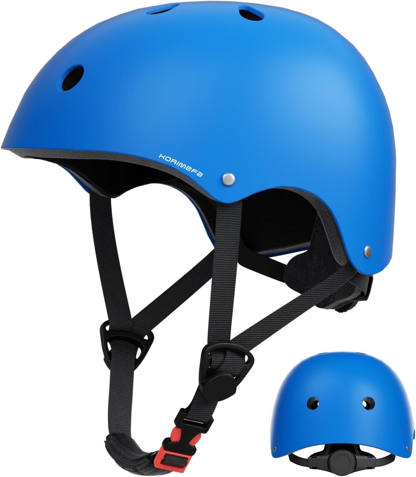 KORIMEFA Toddler Kids Helmet for Bike Scooter Skateboard Roller BMX Bicycle 2-13 Years Boy Girl, Impact-Resistant/Lightweight/Breathable/Adjustable, 51-58cm