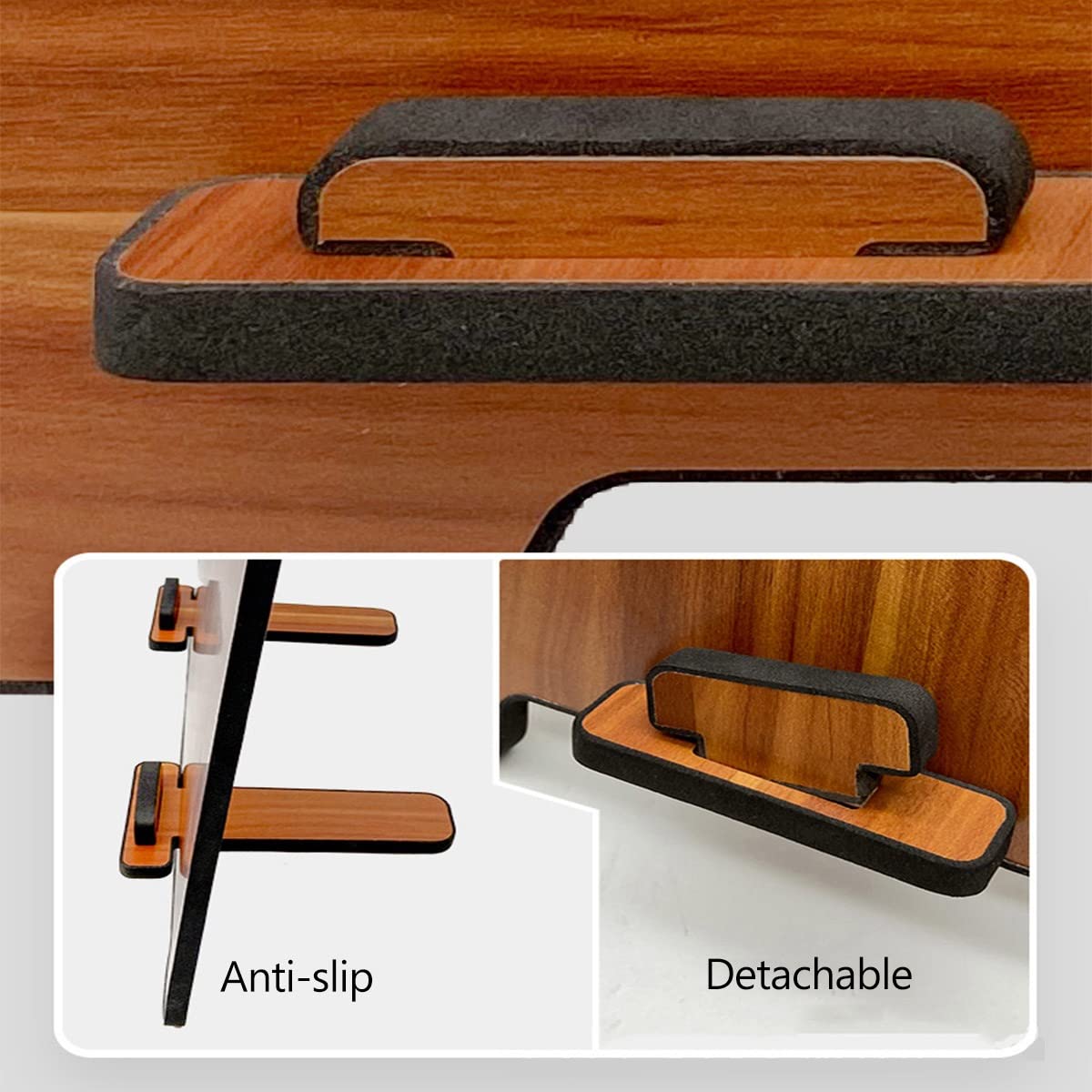 Atril de música de madera, atriles, soporte de partituras soporte de partituras de escritorio soporte de estantería soporte de partituras desmontable portátil, for lectura en iglesias, restaurantes y