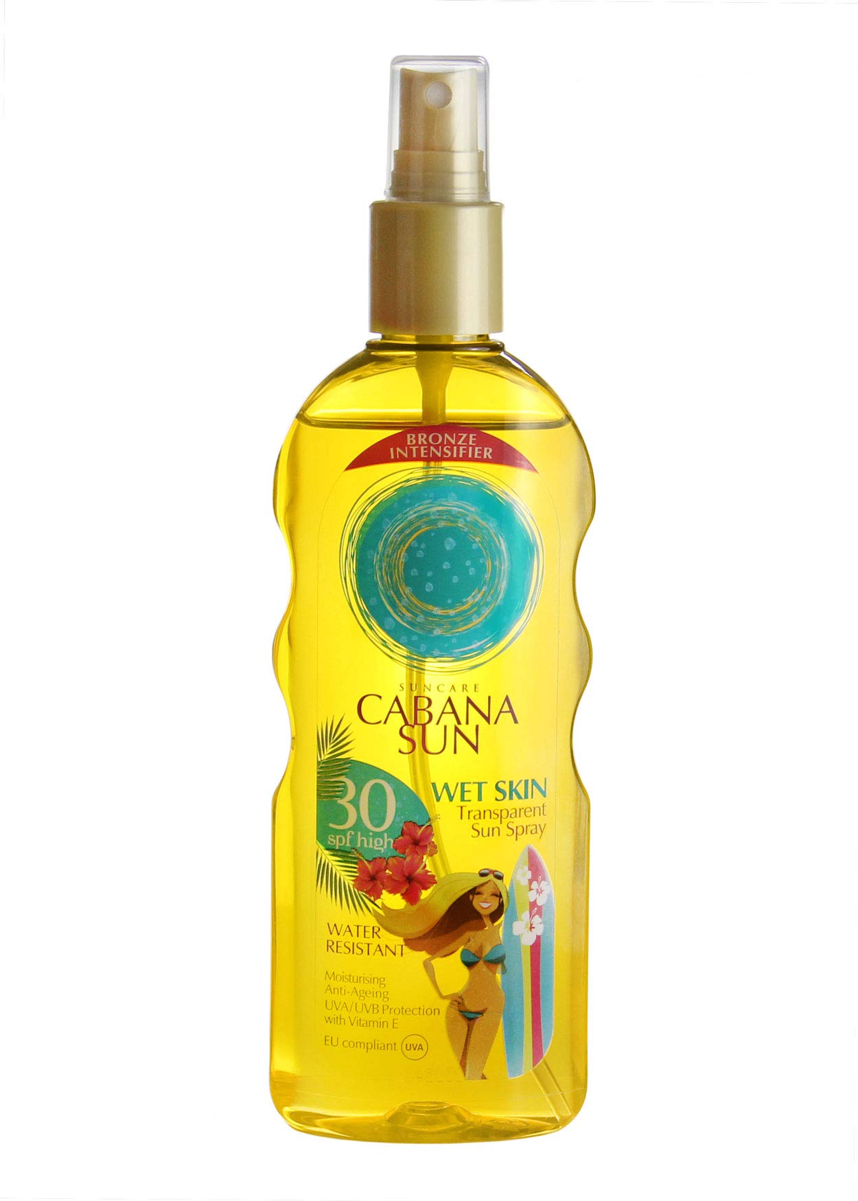 Cabana Sun Dry Oil Wet Skin Spray with SPF30, 200 ml