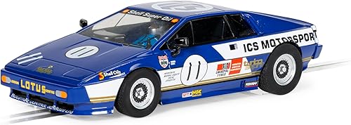 Scalextric Lotus Esprit S1 ICS Motorsports # 11 Silverstone 1981 132 Ranura analógica Coche de carreras C4352