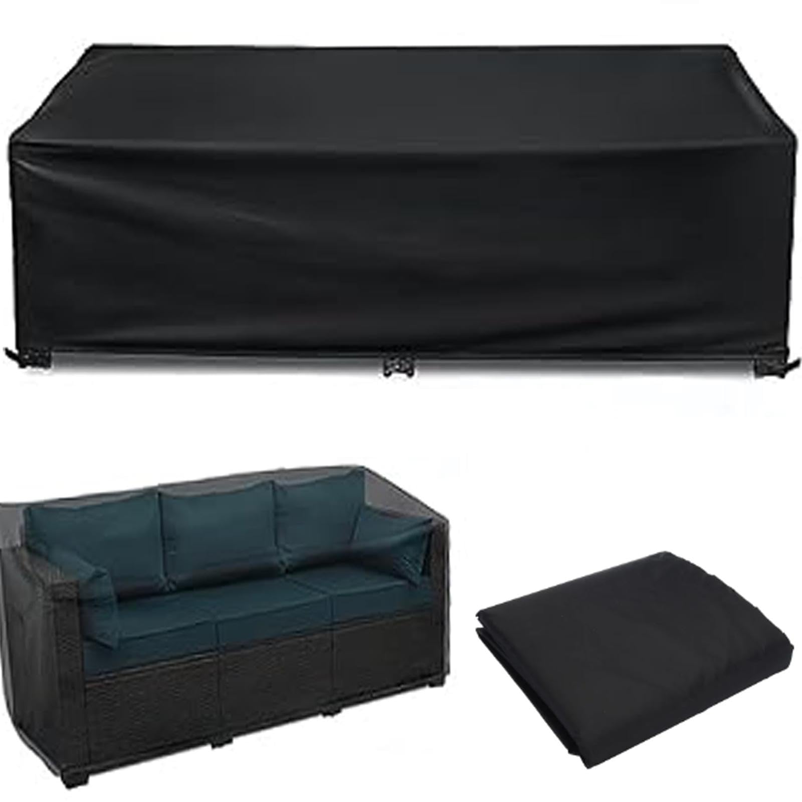Guying Art Garden Furniture Cover,140x70x80cm Heavy Duty 600D Oxford Fabri Outdoor Patio Rectangular Cover Windproof Anti-UV, for Chair and Table Rattan Sofa Covers
