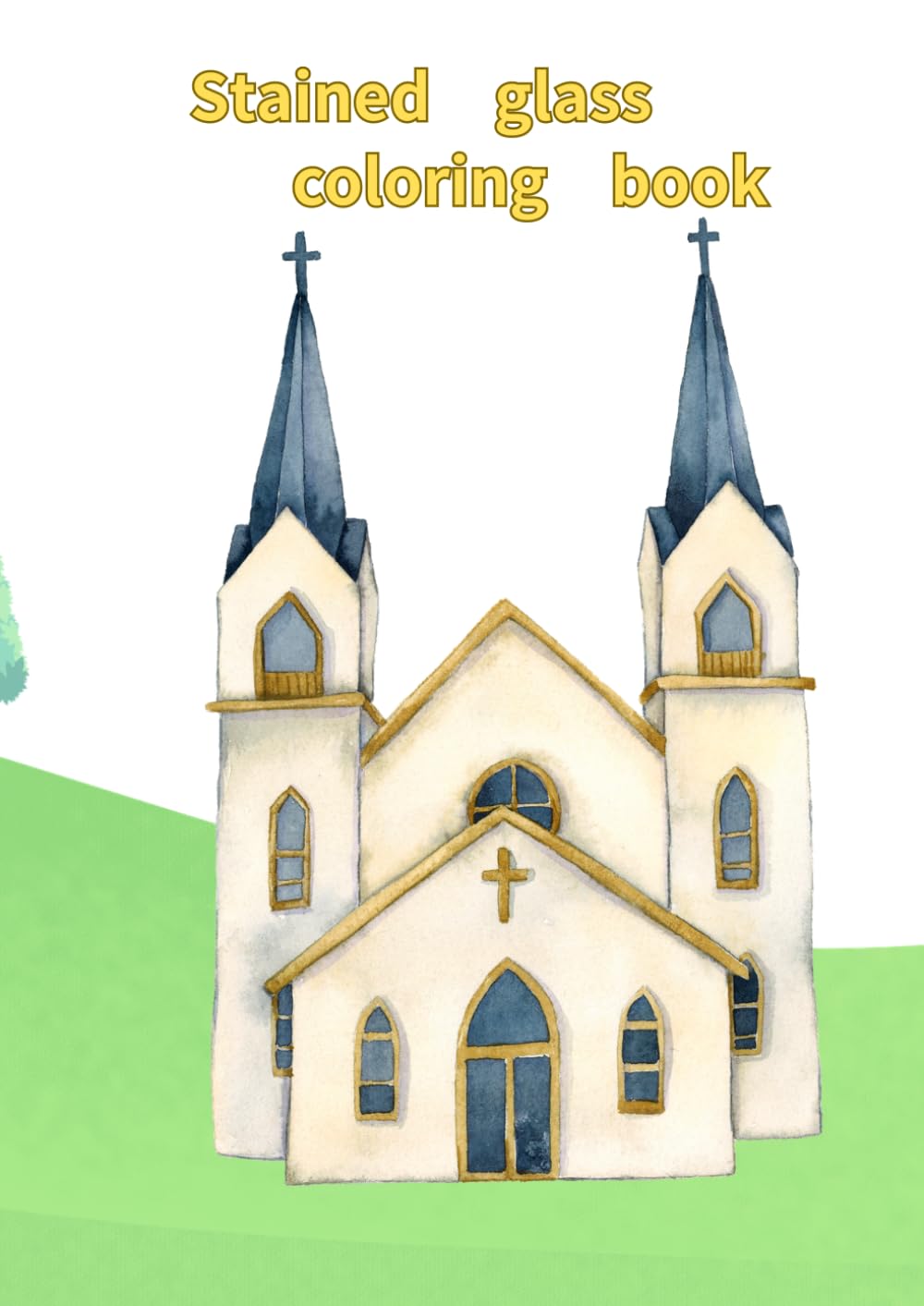Stained glass coloring book