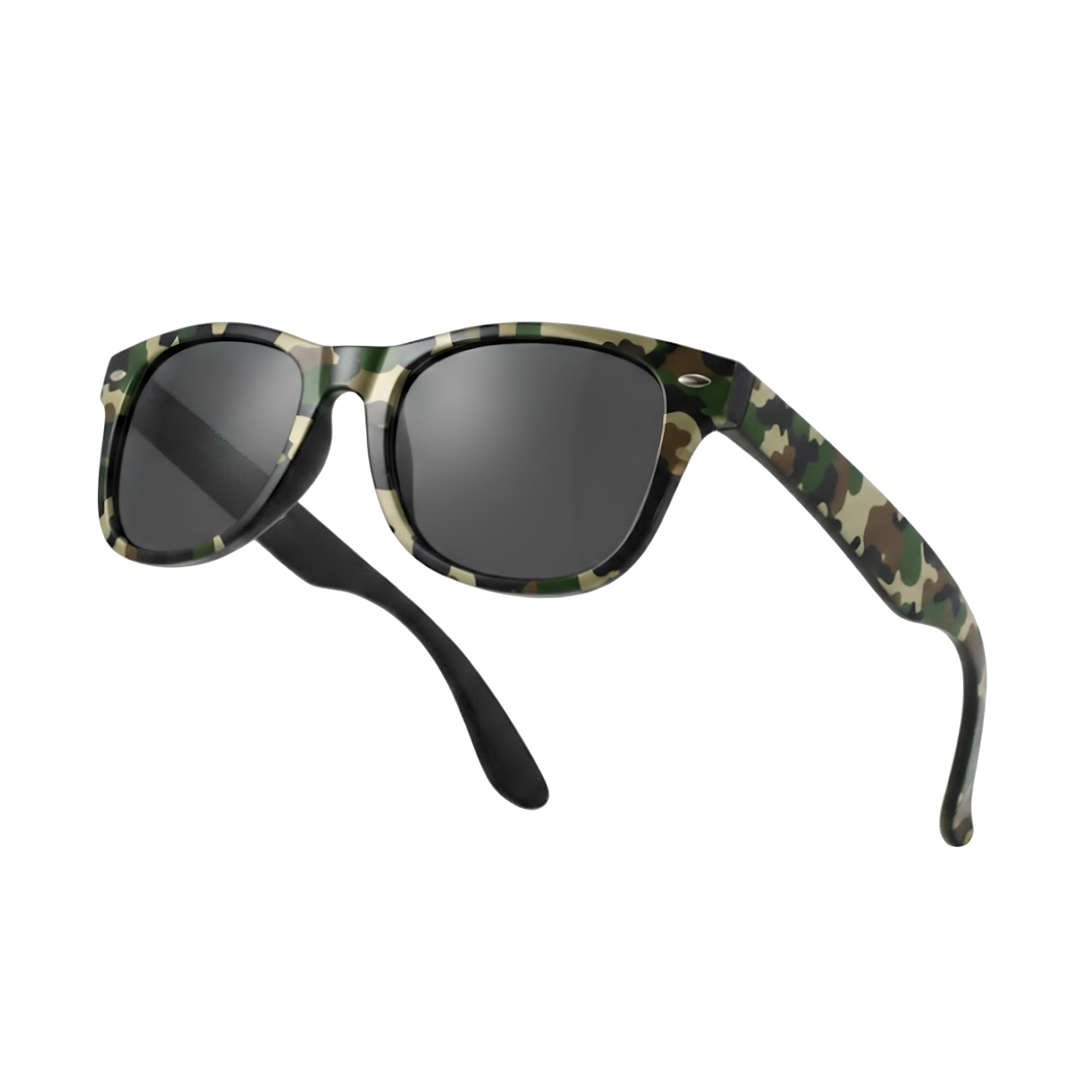 Komonee Drifter Sunglasses UV400 Protection Camo Classic Style Retro Sun Shades Eye Glasses Unisex For Men Women Travel & Fashion – Lightweight Frame Fashion Eyewear Outdoors