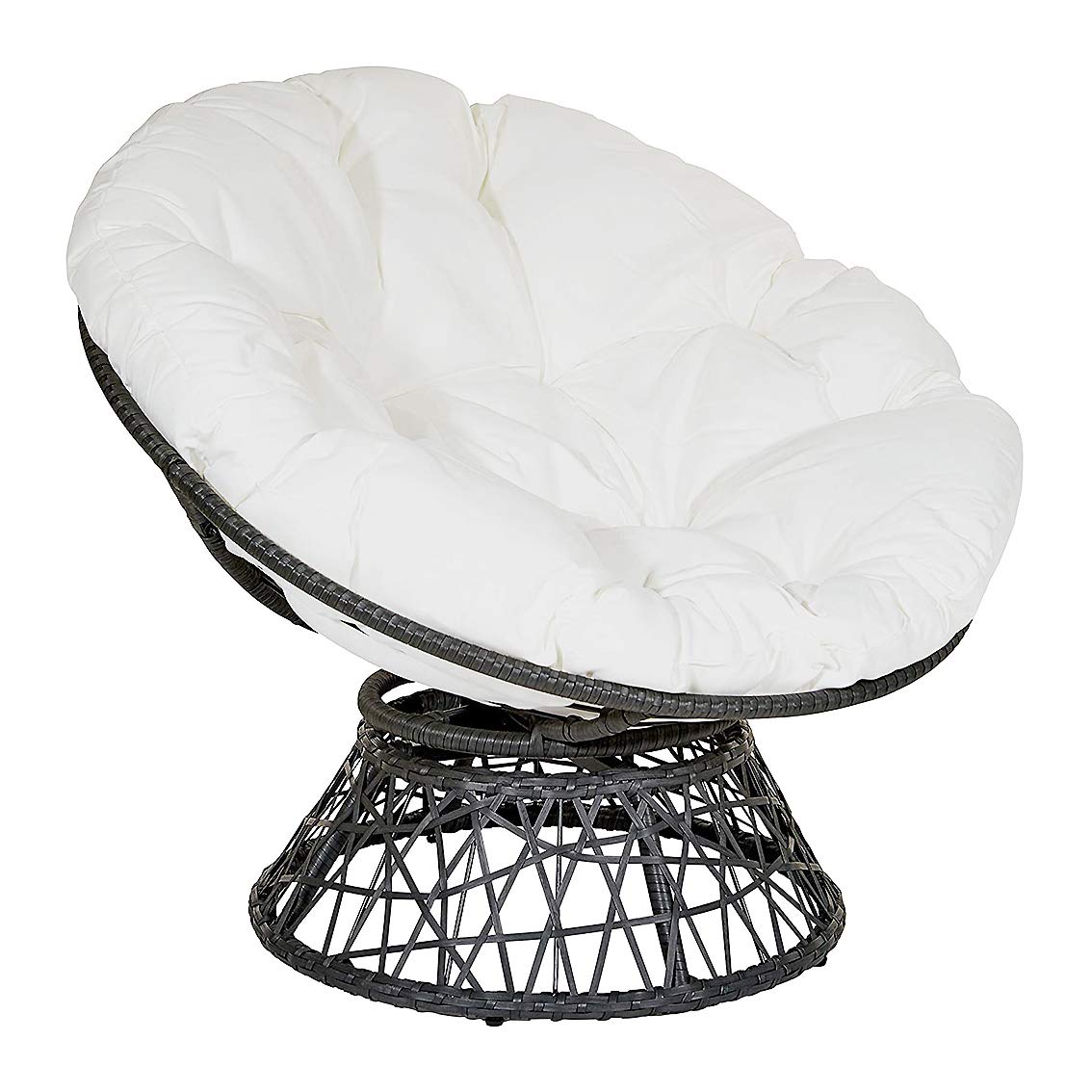 Coussin pour fauteuil œuf imperméable et antidérapant pour créer un coin lecture sur le patio