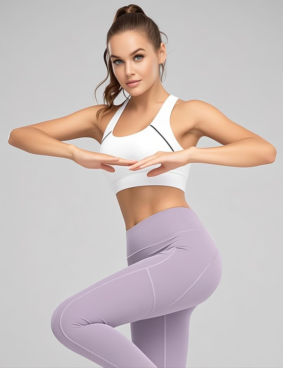 Sports Bras for Women High Support, Adjustable High Impact Sports Padded Seamless Scoop Neck Comfortable Bras(L) - Image 2