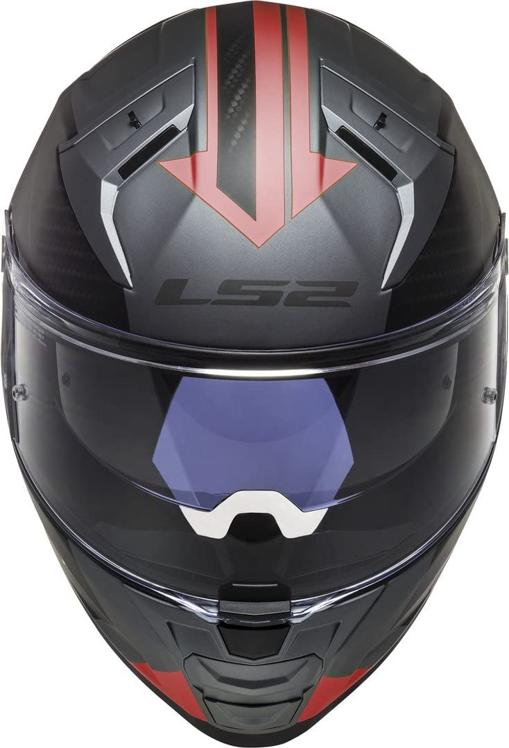 LS2, Casco Moto Integral VECTOR II SPLITTER Matt Titanium Red, M