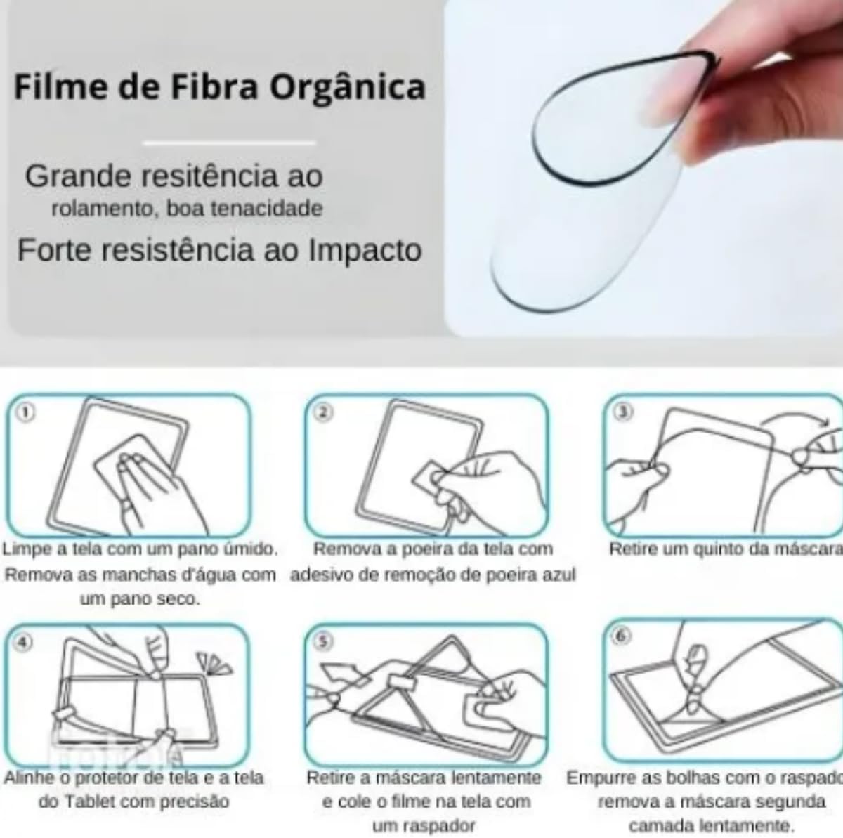 Película Protetora Cerâmica Fosca 9D Testada 7 dias para iPad 11 Pro