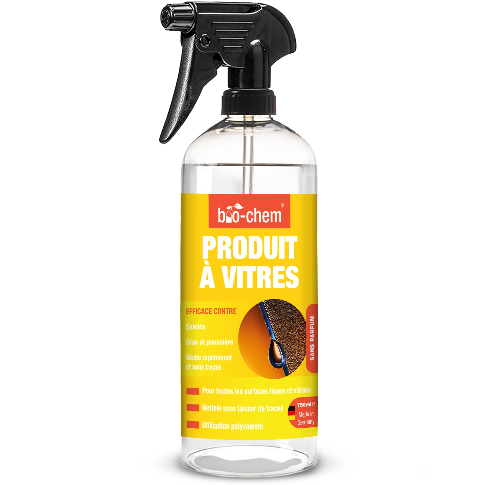 bio-chem nettoyant vitres et verre 750ml
