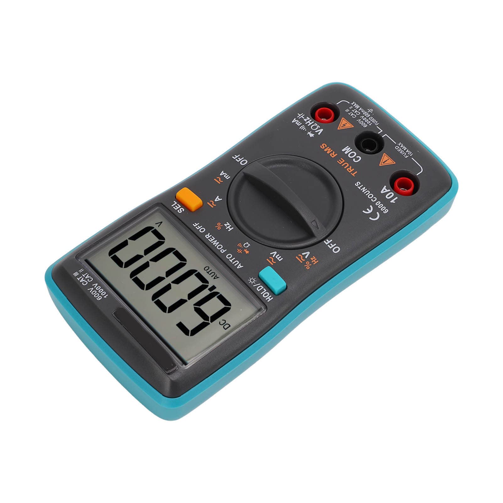 SEAFRONT Digitalmultimeter ABS Auto Range Pocket Meter 6000 Counts AC DC