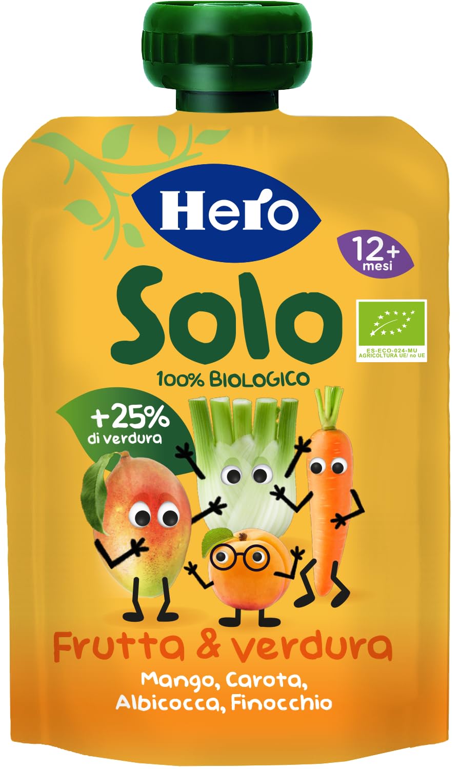 Frutta Frullata 100% Bio Per Bambini - 18 Bustine Multigusto Senza Zuccheri Aggiunti - Foto 5