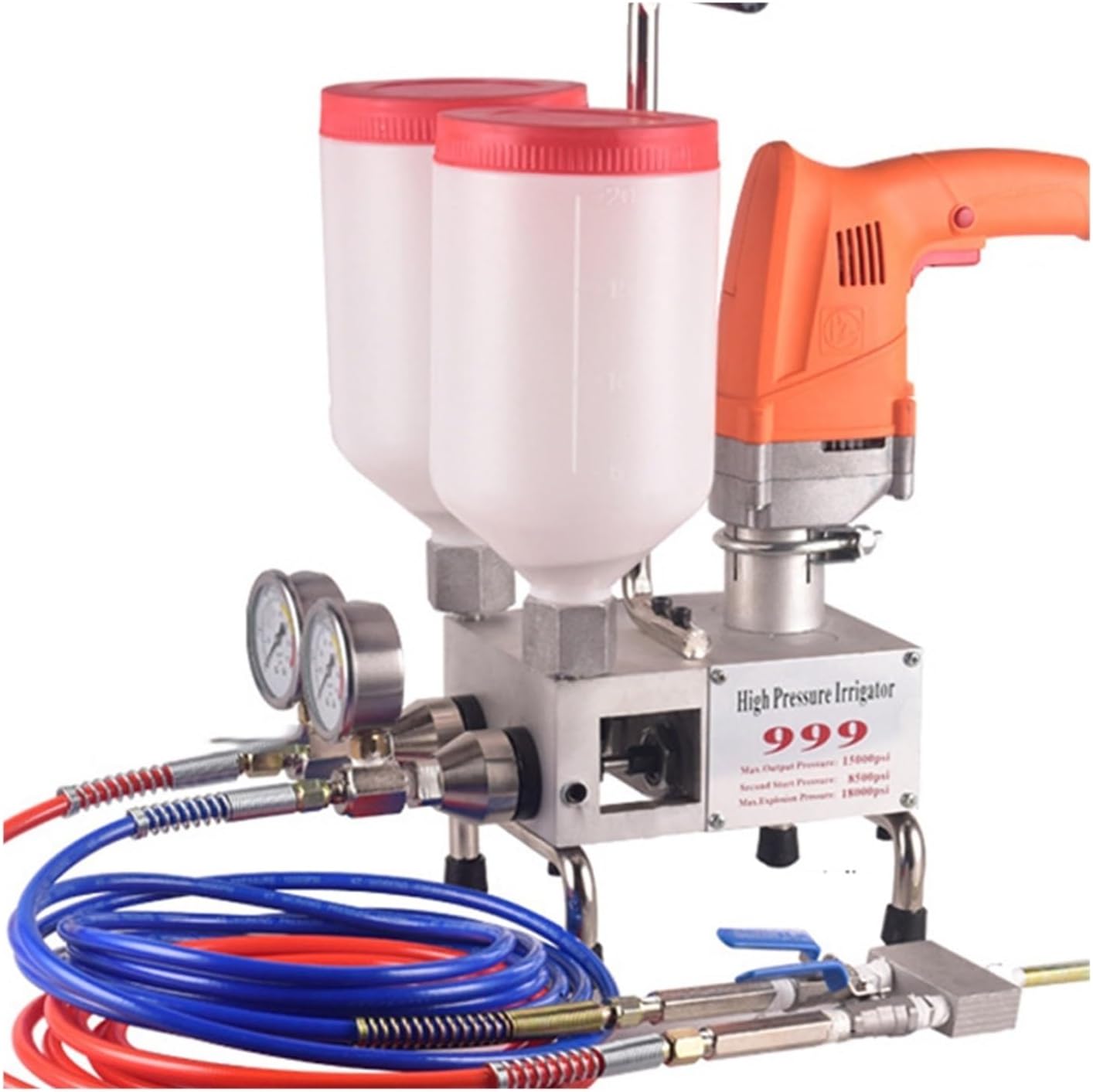 1100W Two-Component Polyurethane Foam/Epoxy Resin Grouting Machine Waterproof Fluid Leakage Repair Tool for Beginners DIY use