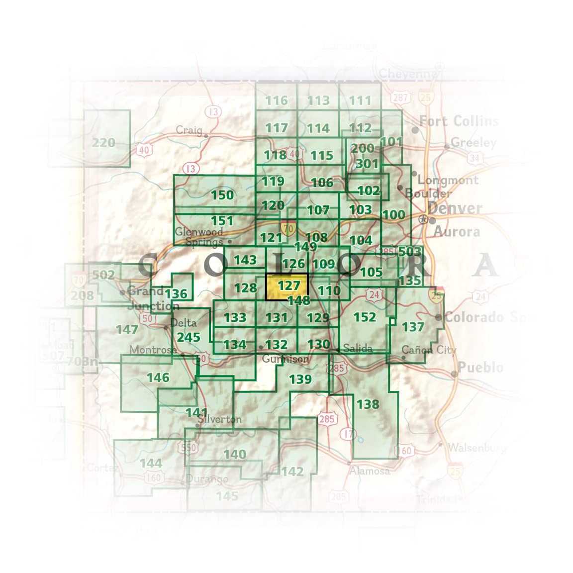 Aspen, Independence Pass Map (National Geographic Trails Illustrated Map, 127) - Image 6