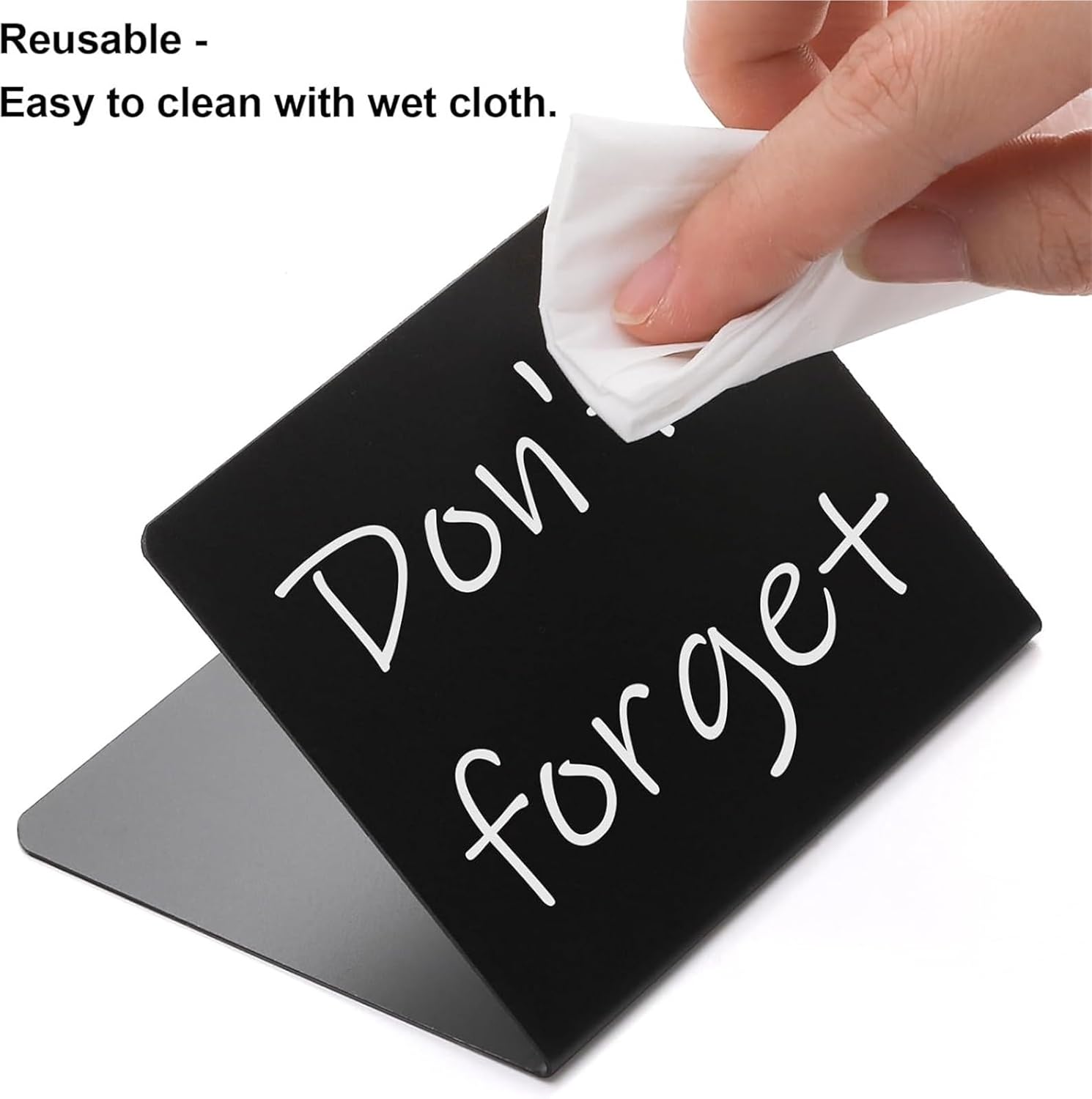 Food Labels for Party Buffet 40pcs Chalk Sign for Party Table 10cm x 7cm (4in x 2.75in) Easy to Write for Jackets, Luggage