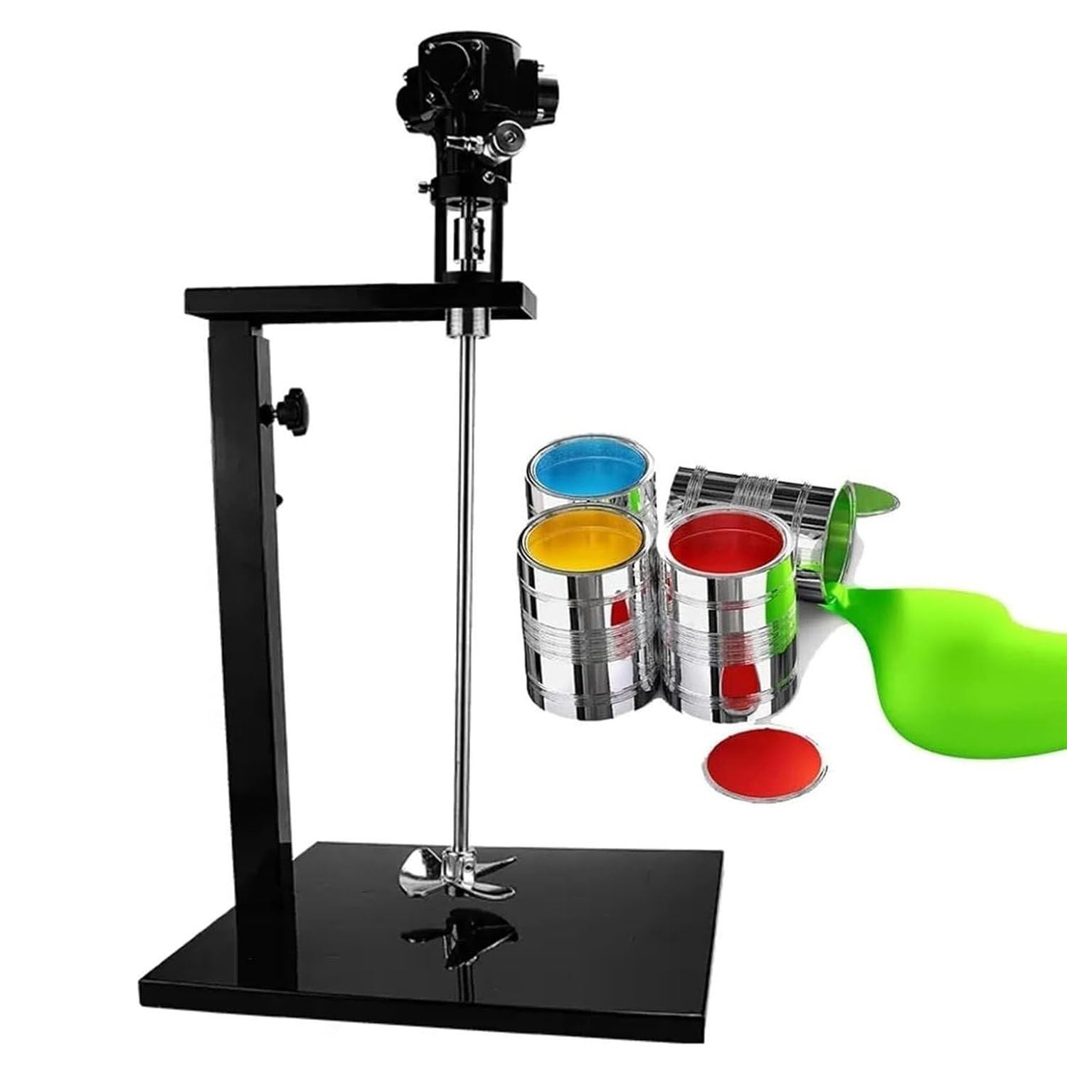 Mezclador neumático de elevación de 5 galones, Herramienta de Mezcla de Pintura con agitador de Aire de 1/8 HP, diámetro de la Hoja de 10 cm, elevación Manual, para Tinte líquido viscoso