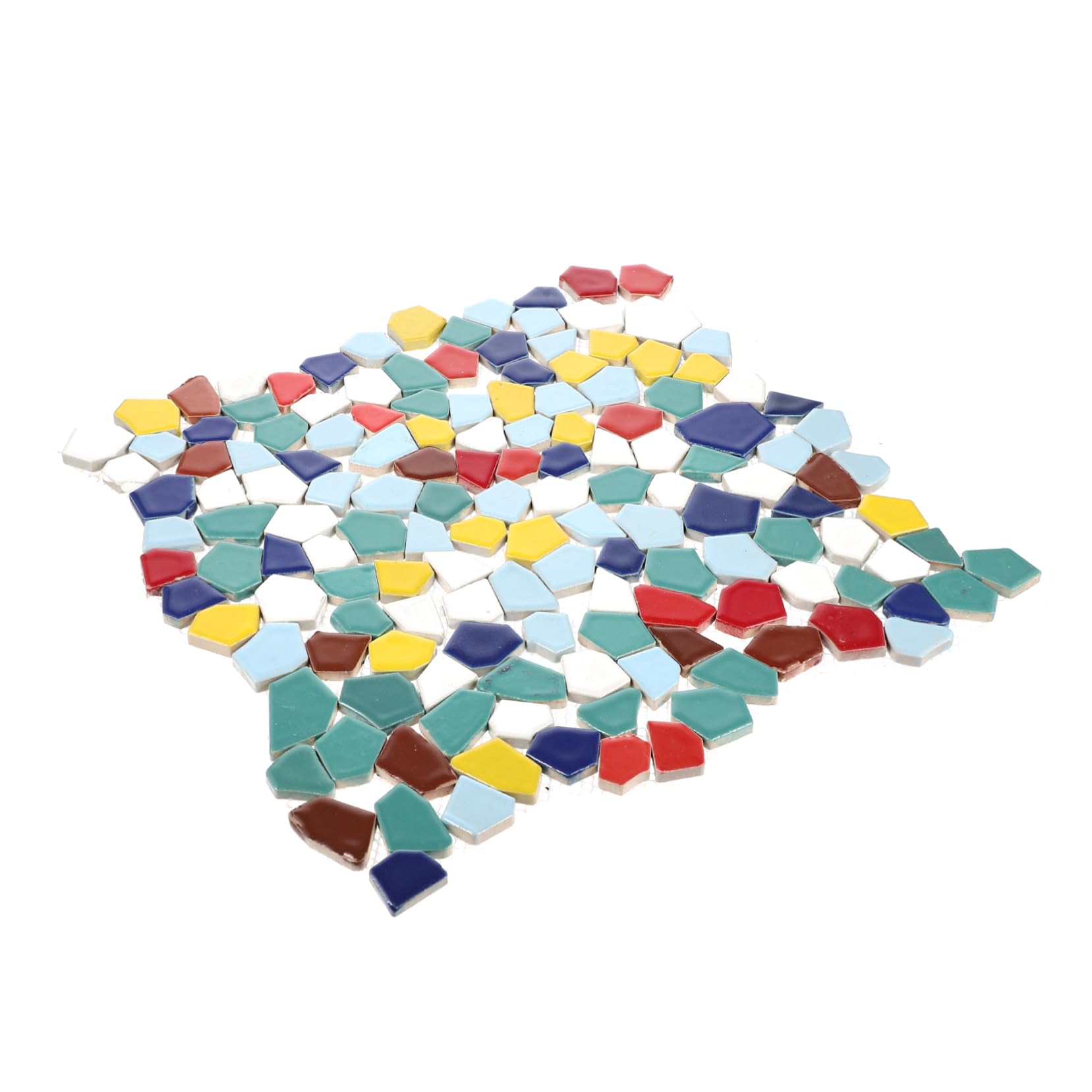 Anneome Piastrelle Mosaico in Ceramica Irregolari per Arte e Fai da Te, Spigoli Precisi, Design Delicato e Colori Brillanti