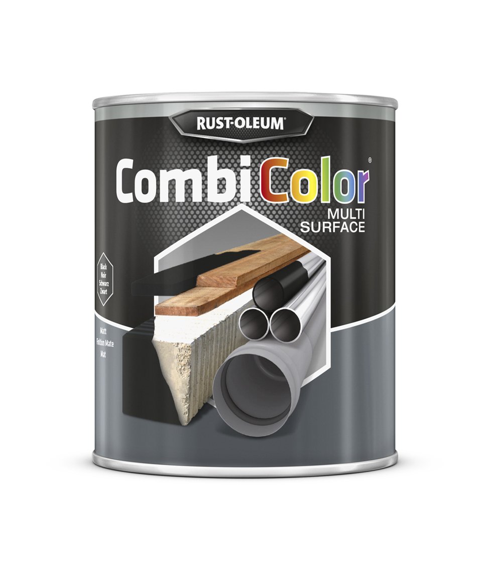 RUST-OLEUM 7378MS.0.75 Combicolor Multi-Surface, One Paint, Many Surfaces, Matt black