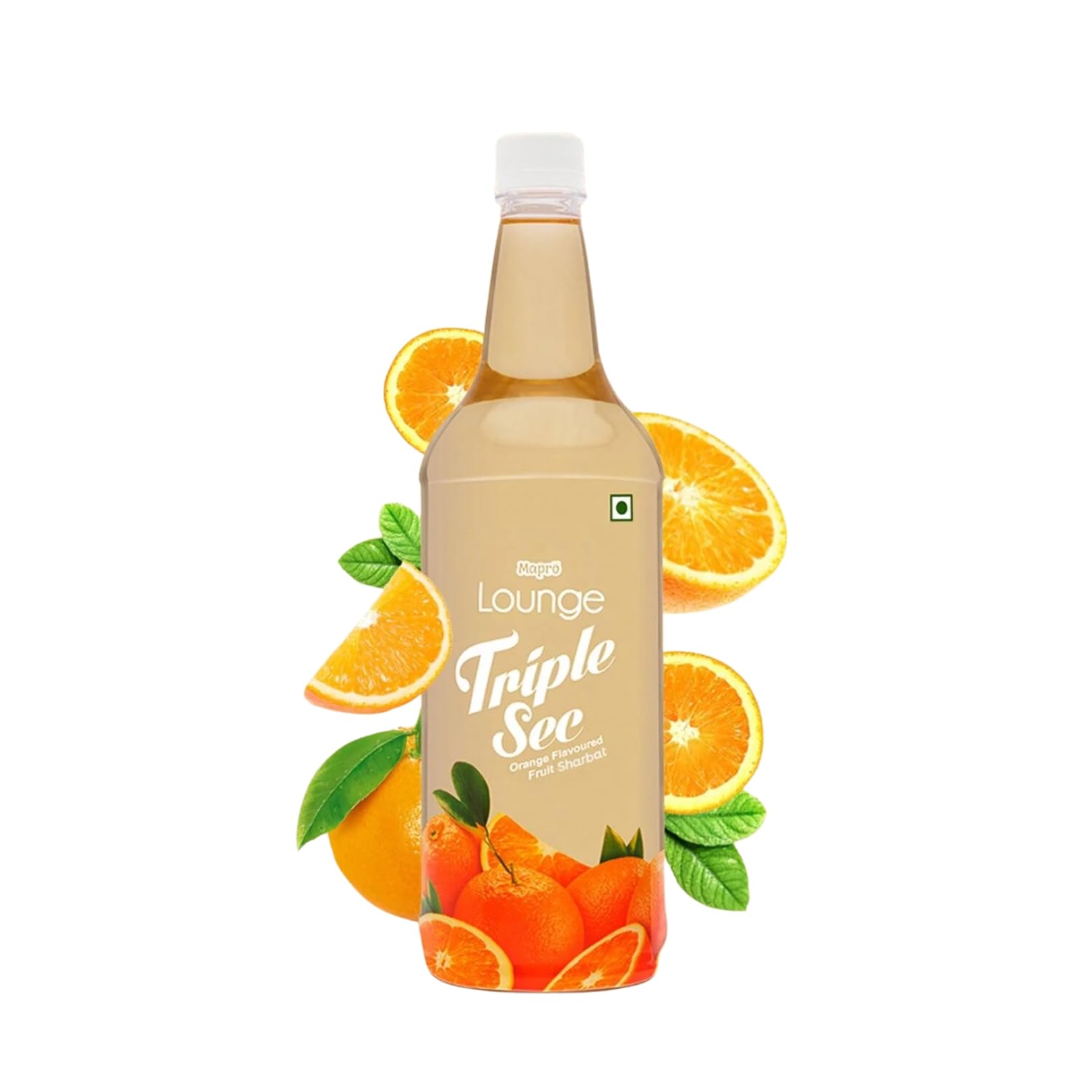 Mapro Lounge Tripple Sec Orange Cocktail Mixer Mocktail Fruit Syrup - 250ml|Contains Real Fruit Juice| Gluten Free| Zero Cholestrol| Reusable Glass Bottle