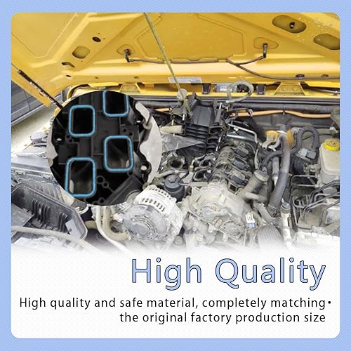 Miniatura 6 de Juego de juntas de sellado de goma del colector de admisión, 5184562AC colector de admisión superior e inferior compatible con Dodge Chrysler Jeep