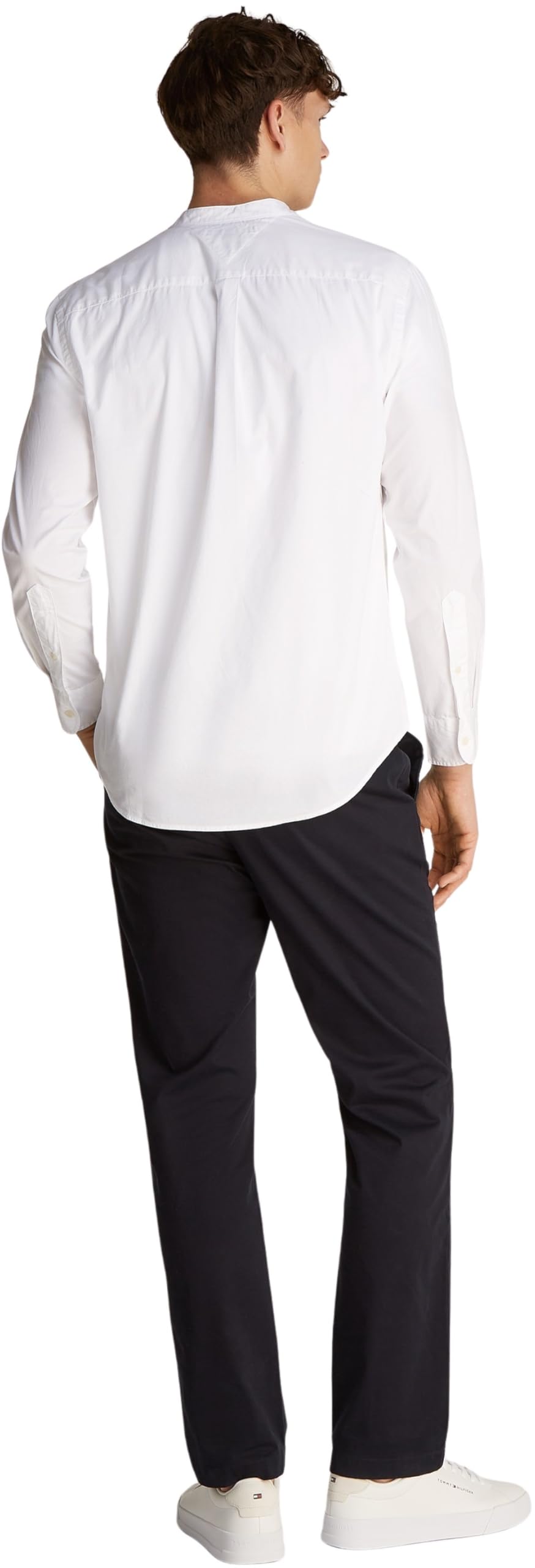 Tommy Hilfiger Uomo Camicia Flex Poplin Solid MAO Regular Fit