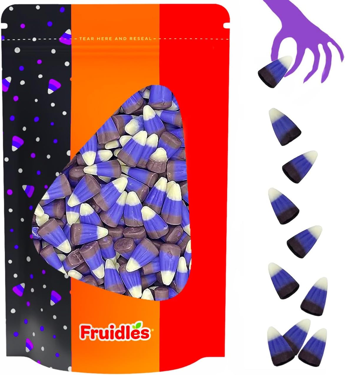 Halloween Candy Corn Treats, Fun & Festive Holiday Snacking (Half-Pound, Blackberry Cobbler)