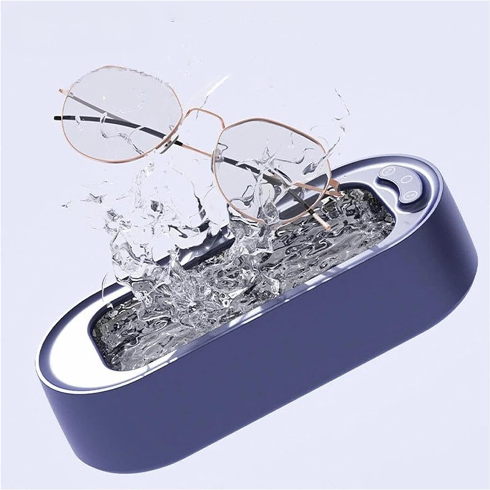 Limpiador ultrasónico, Limpiador portátil ultralimpiador for el hogar, limpiador de joyas con cápsulas for anillos, ses y brochas maquillaje para limpiar joyas, gafas y relojes