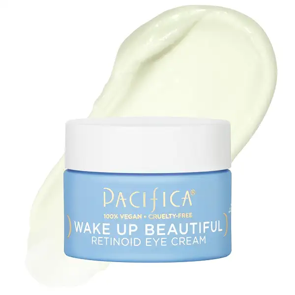 Pacifica Wake Up Beautiful Retinoid Eye Cream – Anti-Aging Under Eye Cream for Fine Lines & Wrinkles, Infused w/Retinoid, Melatonin & Mushrooms for Puffiness, Dark Circles & Eye Bags Daily Treatment 15