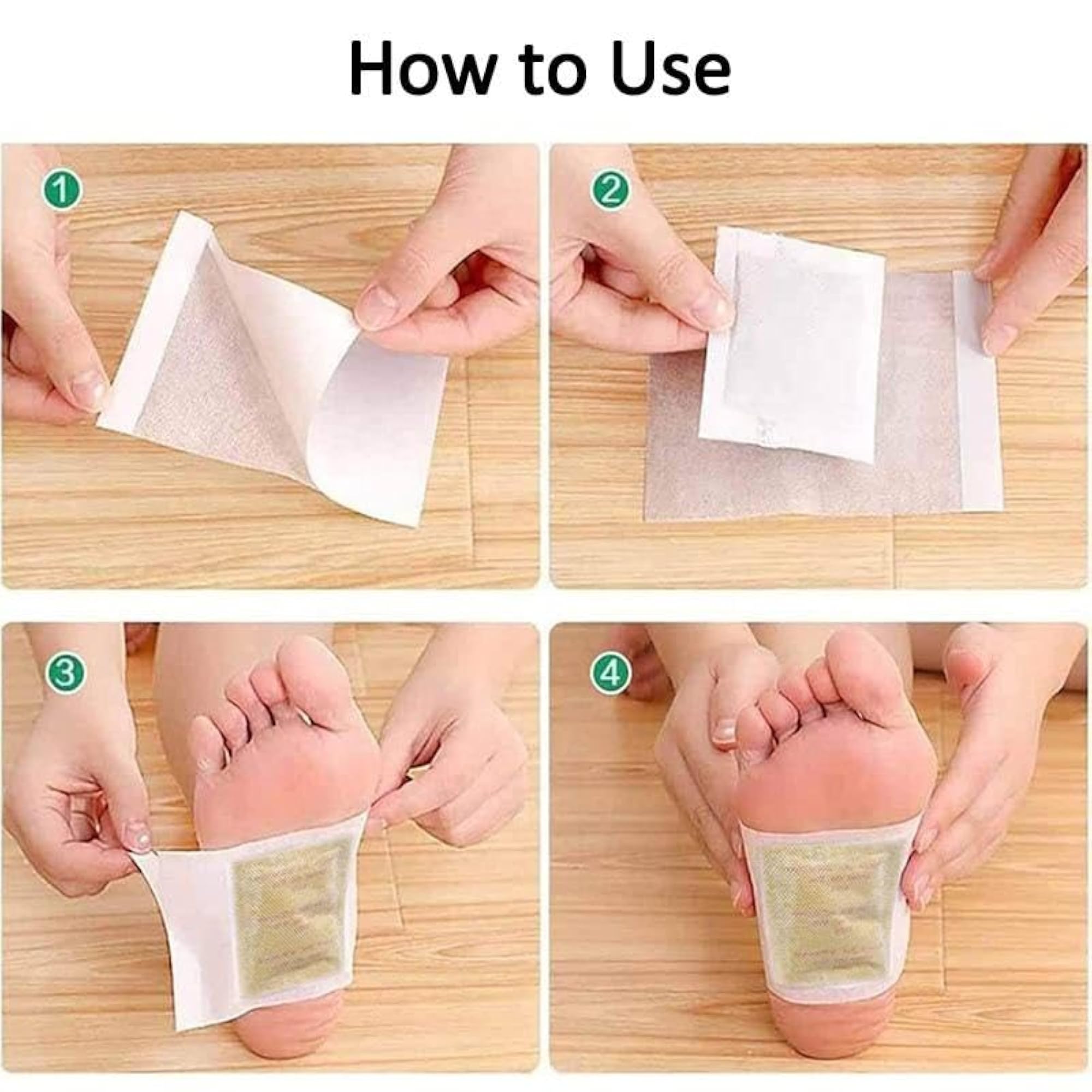 Bamboo Vinegar Foot Pads, Pack of 3-30 Patches