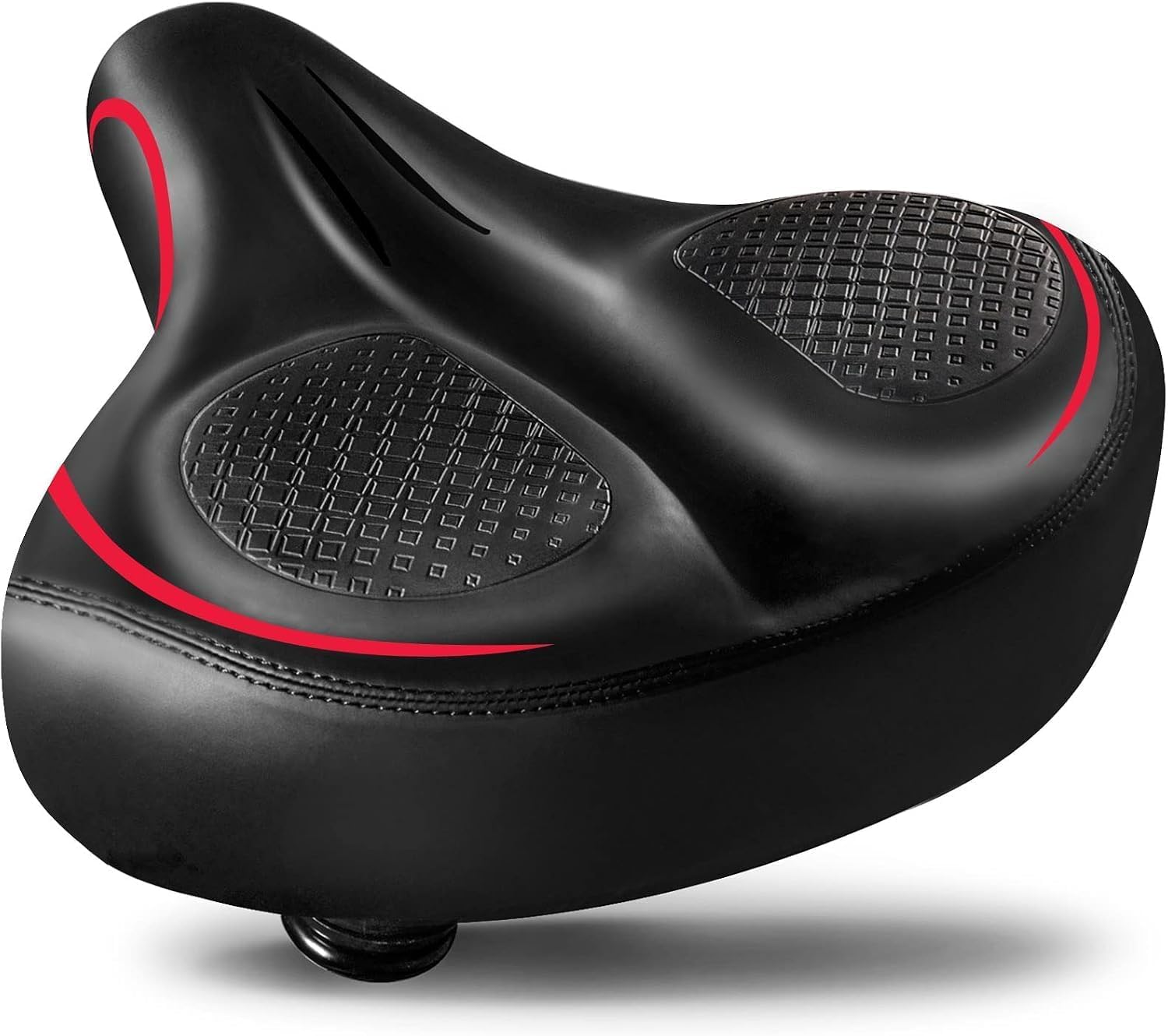 YODOTE Sellino per bicicletta oversize – Sedile extra largo per bicicletta, design ergonomico, in gel, confortevole, in memory foam, ricambio per cyclette, mountain bike, bici da strada, cruiser e