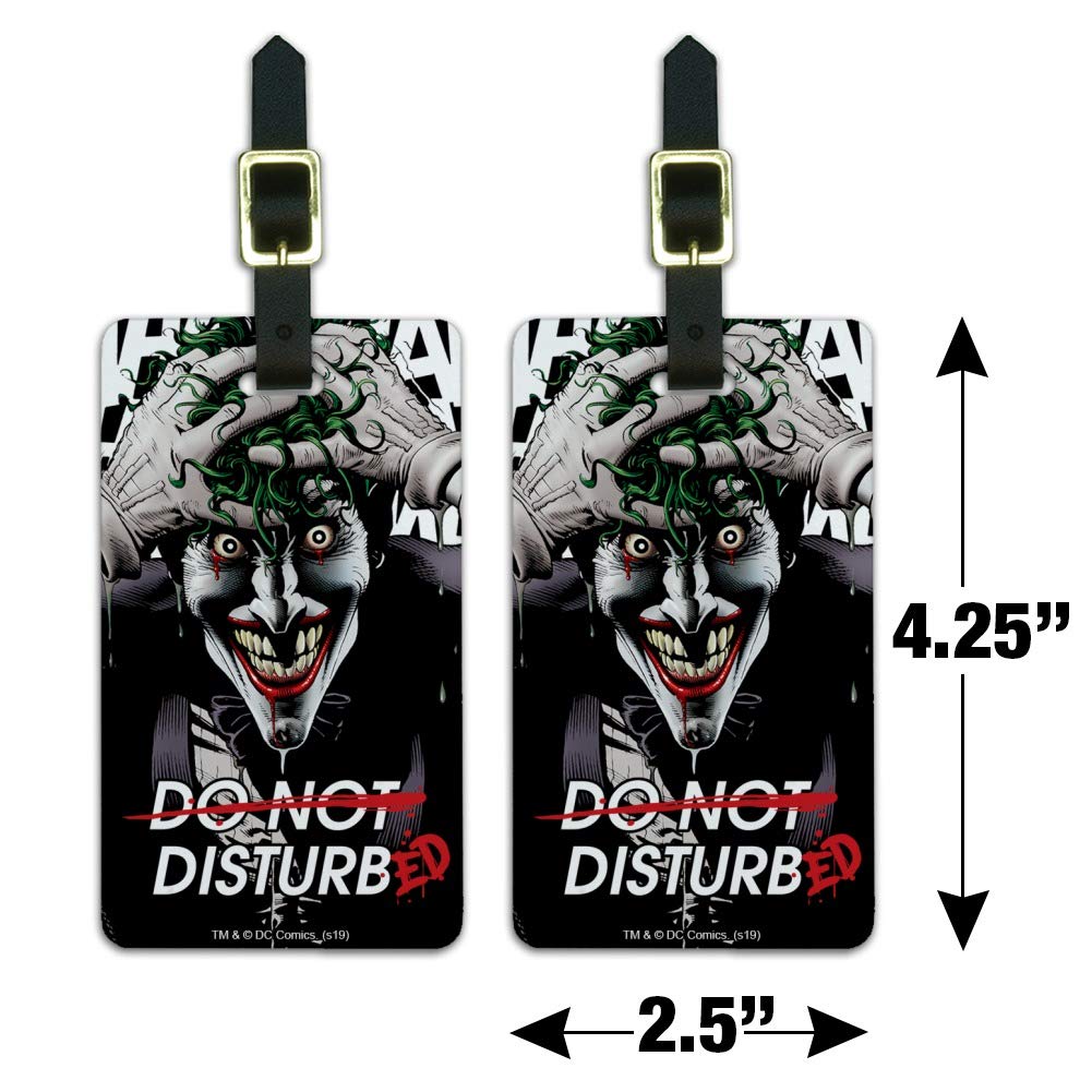 Amazon.com: Batman Disturbed Joker Luggage ID Tags Suitcase Carry