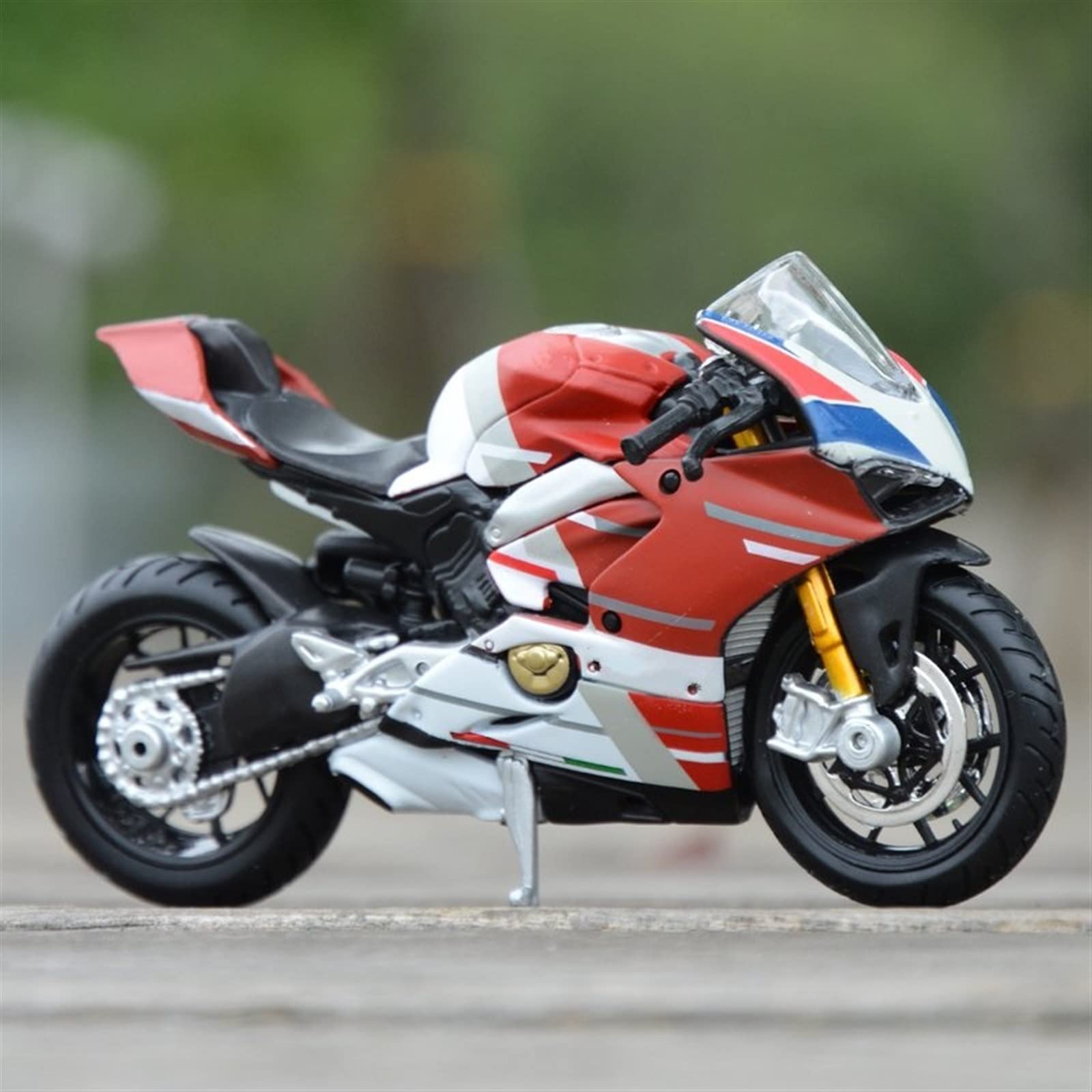 SEYXF Motorbike Toy for Ducati Panigale V4S for Corse 1199 Alloy Motorcycle Desktop Display Model Diecast Metal Toy 1/18(No Box)